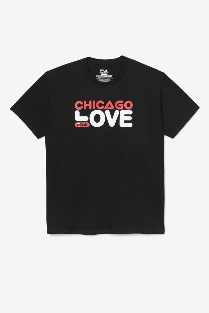 Fila Miesten Paidat Chicago Love Mustat - USYI-40291